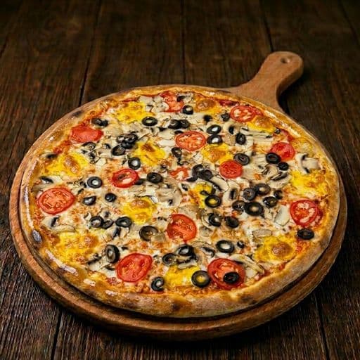 Cheddar Funghi pizza