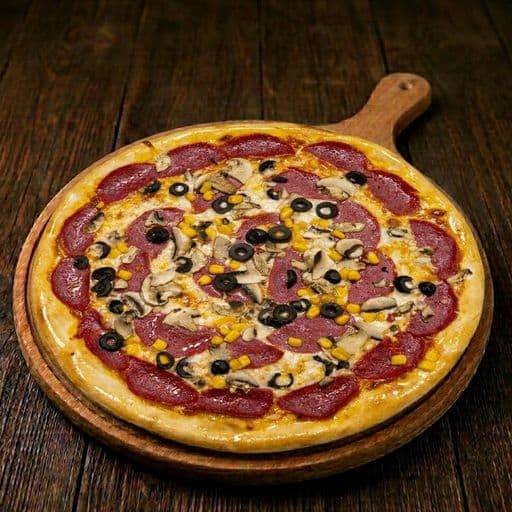 Salame Funghi pizza