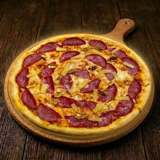 Salame Hawaii pizza