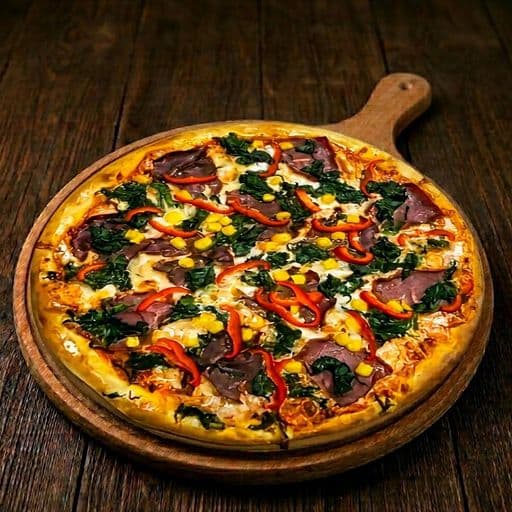 Ispanak Pastırma pizza