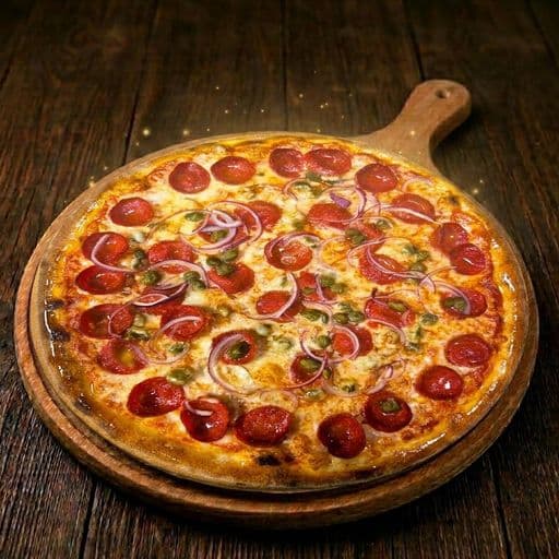 Pepperoni Kapari pizza