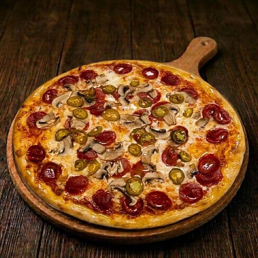 Pepperoni Jalapeño pizza