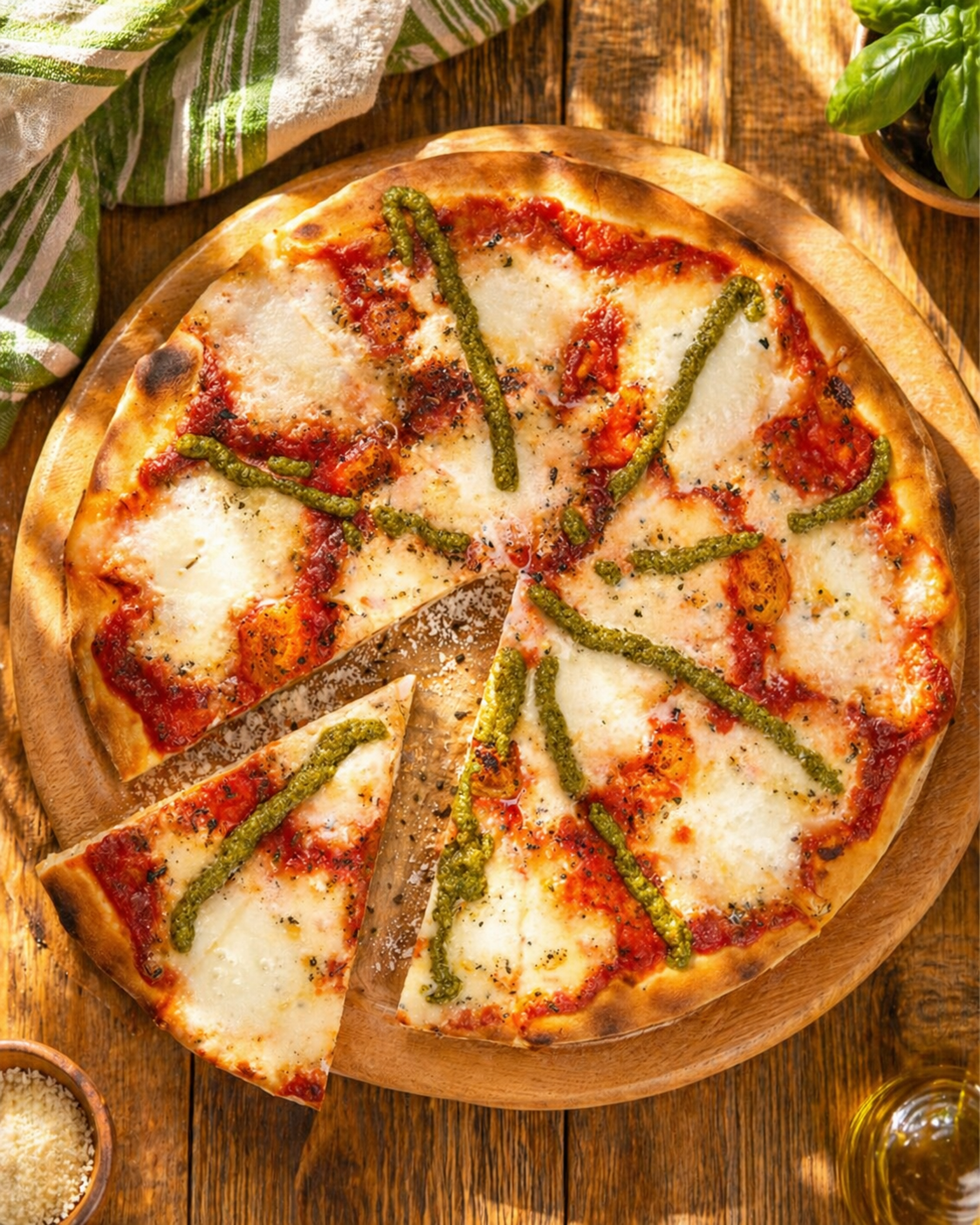 Copertura Margherita pizza