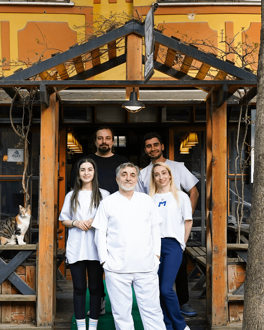 Pizzeria Copertura ekibi